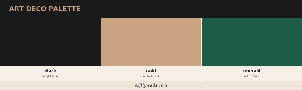 vintage wedding color palettes